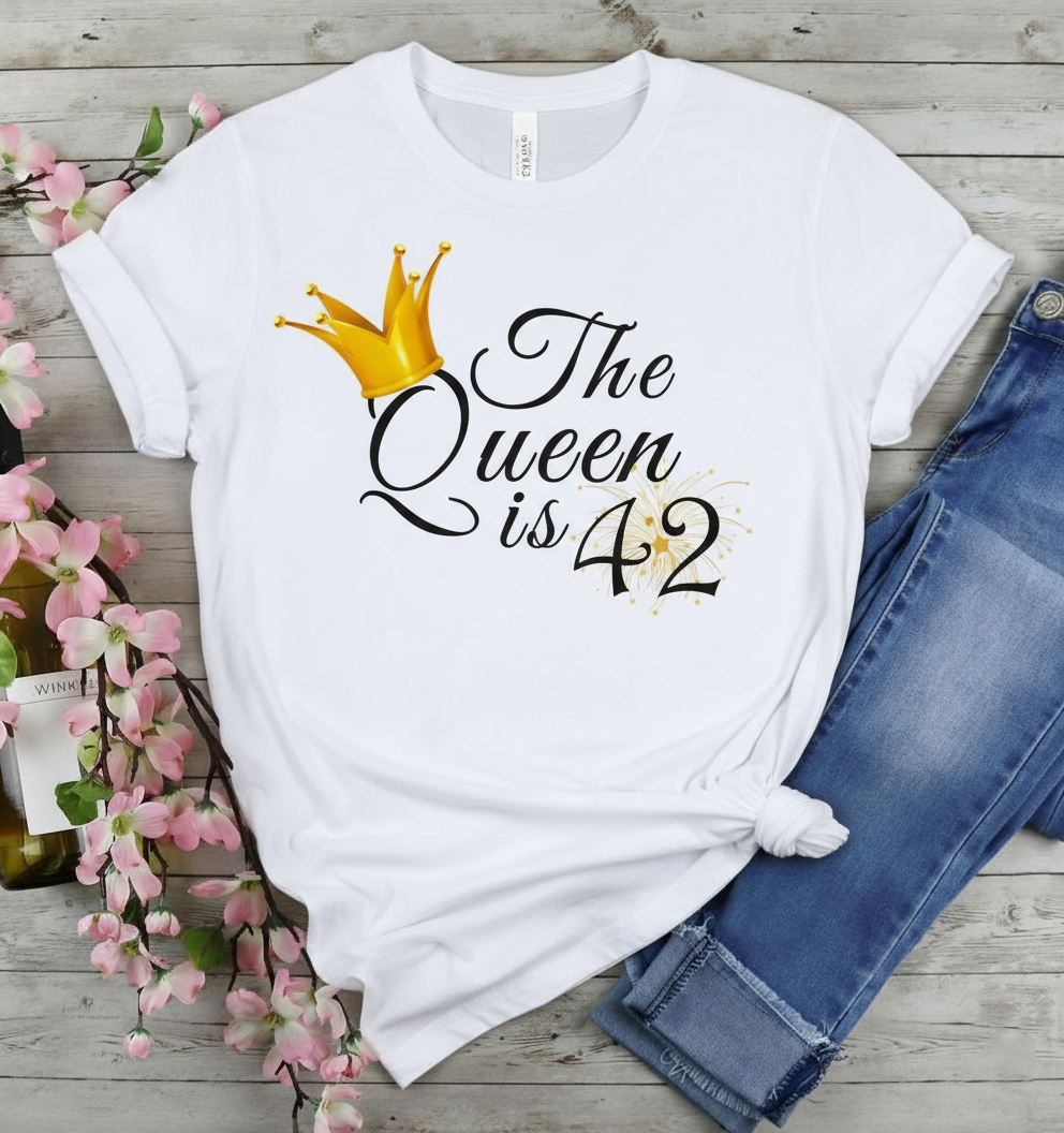 Queen is 42 Birthday shirt