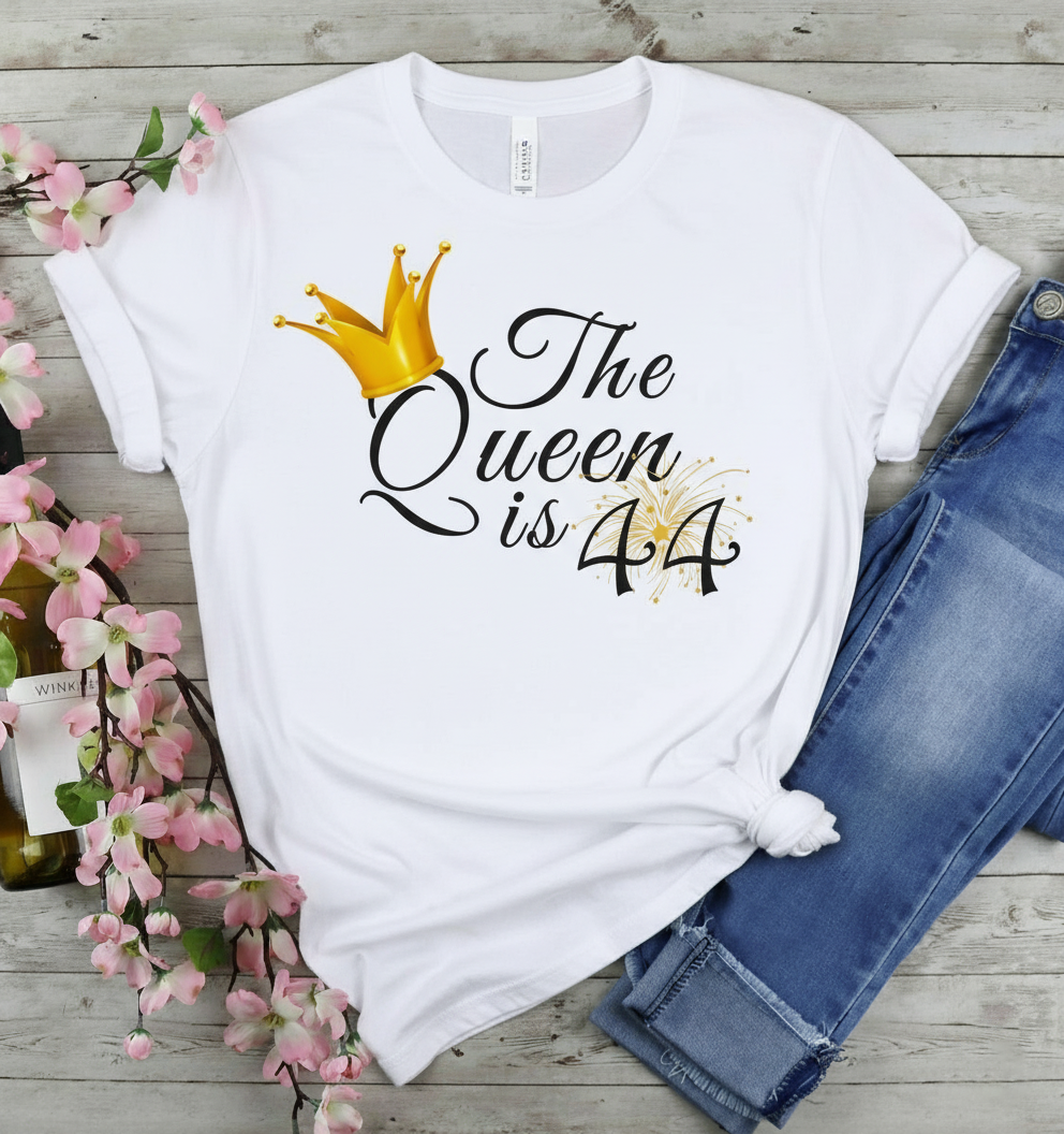 Queen is 44 Birthday shirt