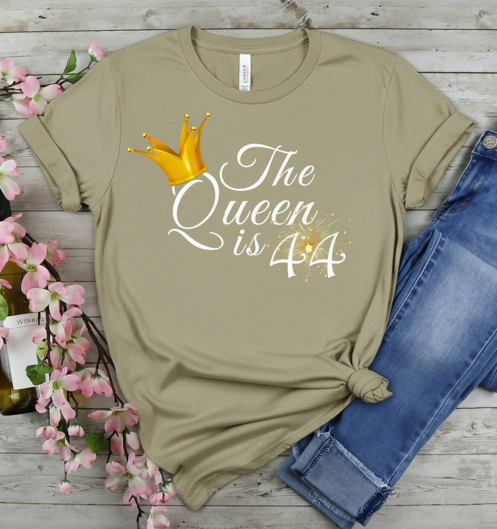 Queen is 44 Birthday shirt