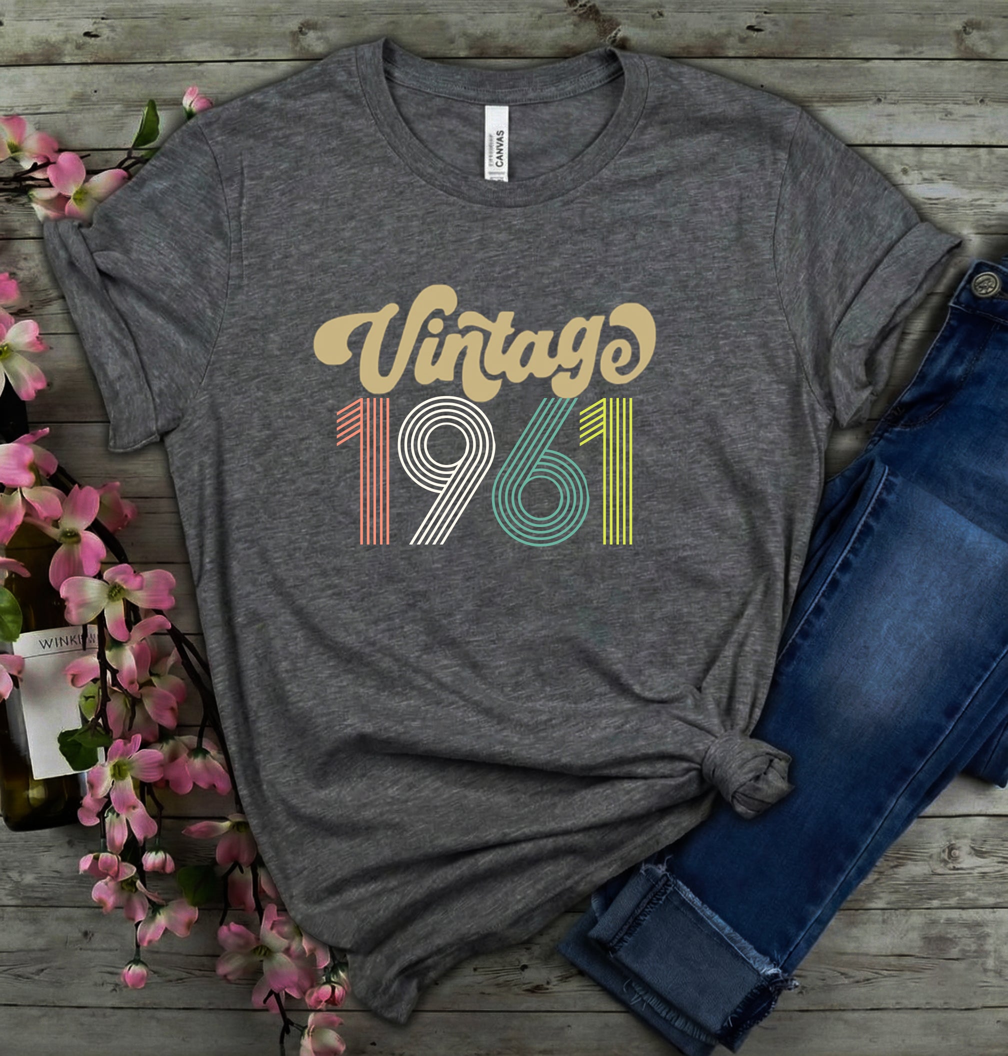 T-Shirt zum 64. Geburtstag (Jahrgang 1961)