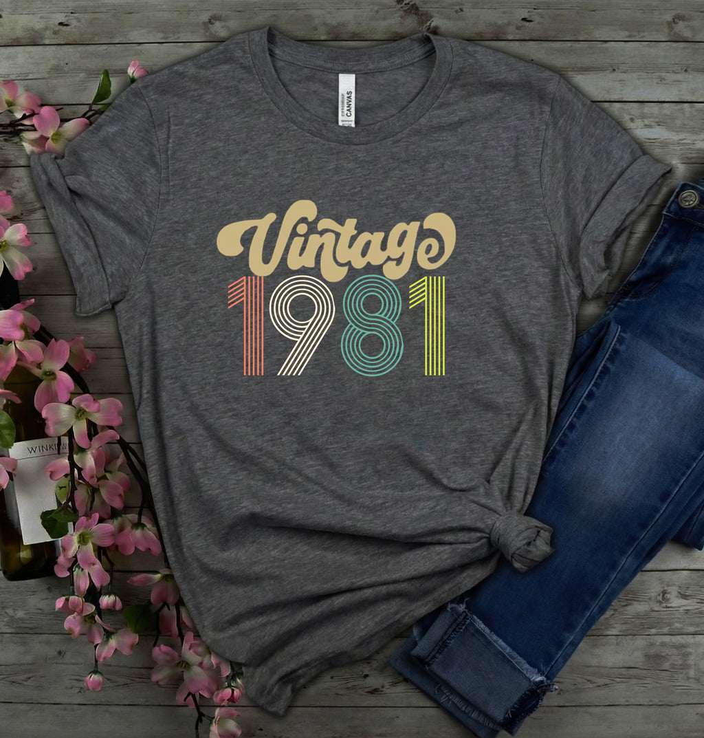 T-Shirt zum 44. Geburtstag (Jahrgang 1981)