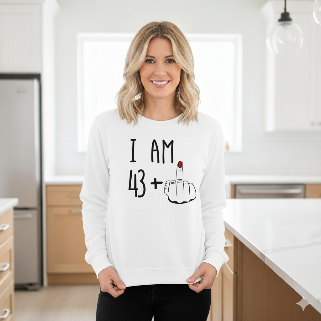 Sweatshirt zum 44. Geburtstag für Damen